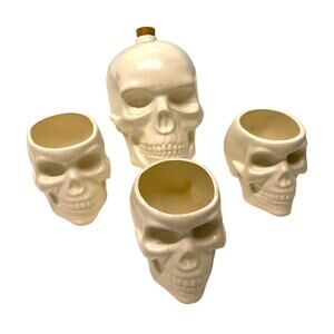 Skull Cups Planters Desk Accessories Decor Spooky Season